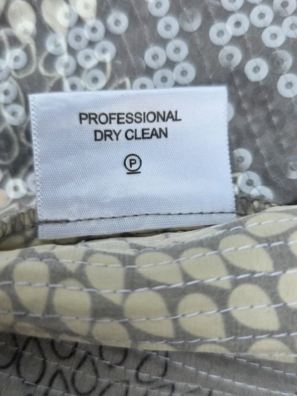 Tory Burch Wendy Silk Sequin Tunic Dress Top Gray Silver Size 8 Party Cocktail